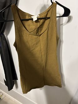 H&M Dark Yellow Mustard Tank Top Women’s Size Small