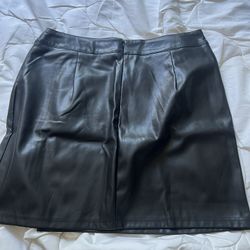 SHEIN Leather Skirt