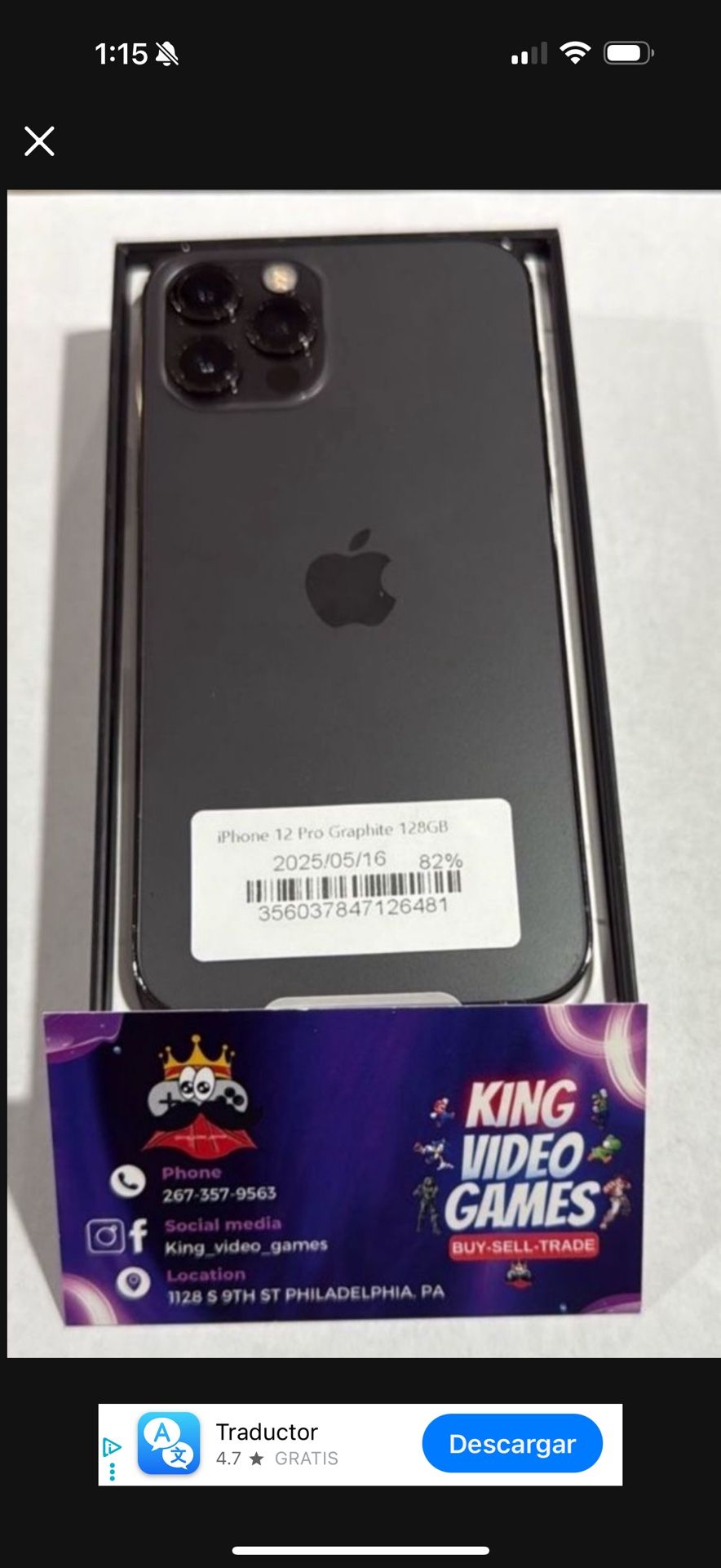 IPhone 12pro Max 128GB