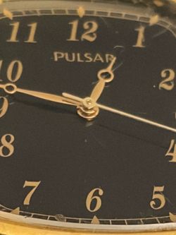 Pulsar Watch with Black Dial
