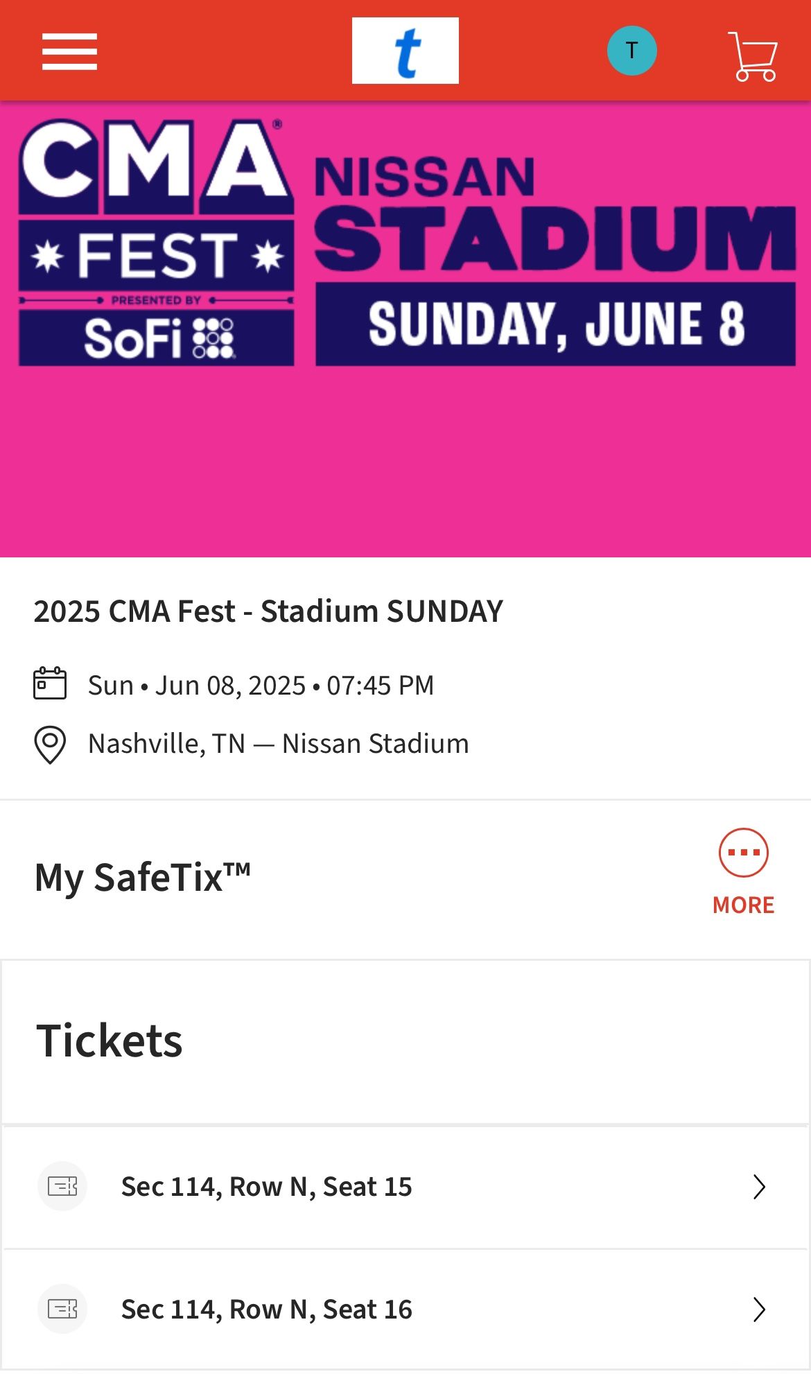 CMA Fest Nissan Stadium Tickets