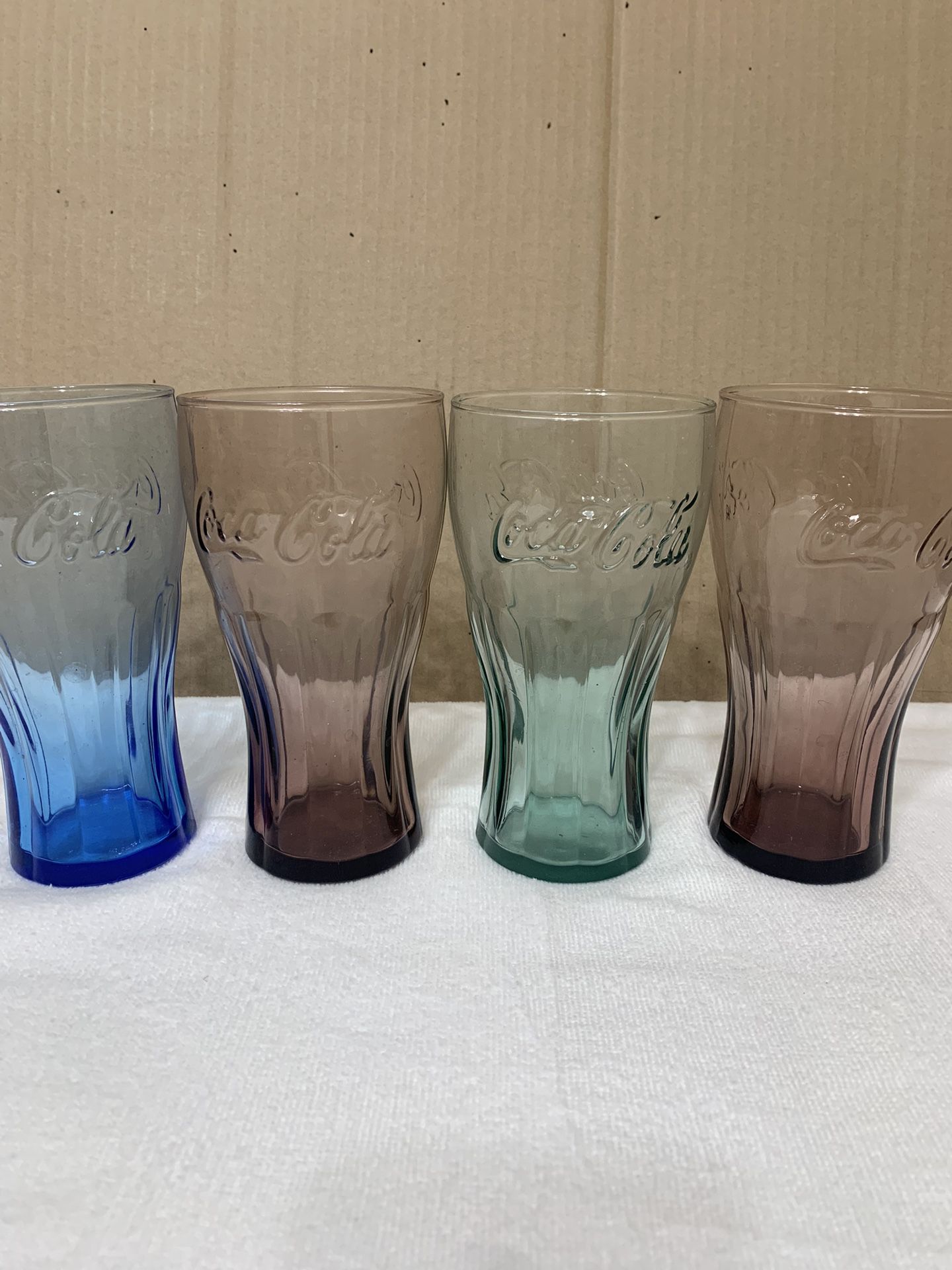 Mware Coca-Cola  Drinking   Glasses   Cup    Set Of  4