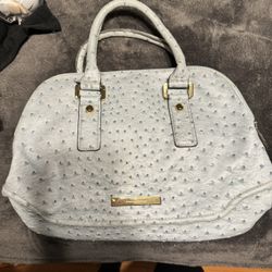 New Light Blue Leather Ivanka Trump Bag