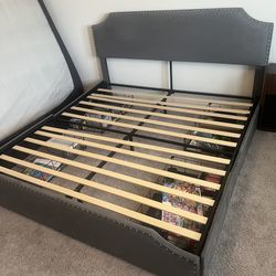 King size bed frame with storage!!!
