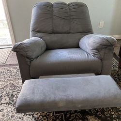 Gray Reclining Chair 