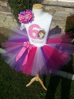 Sofia the First tutu set