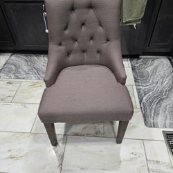 Upholstered Taupe Armchair
