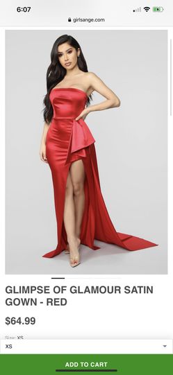 Red satin dress ❤️❤️
