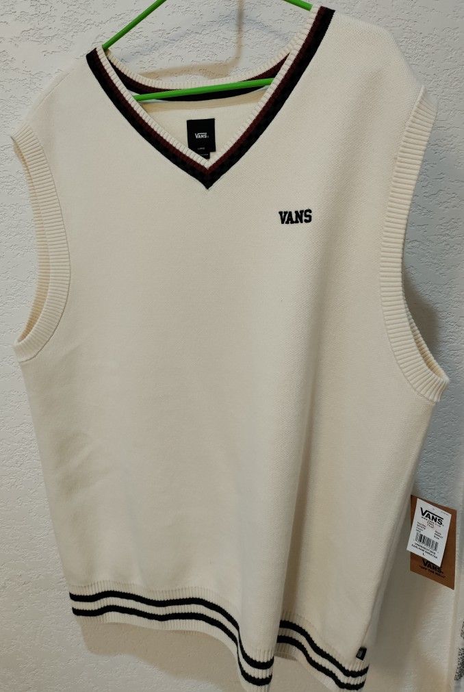 NEW Vans Earlham Sweater Vest (L)