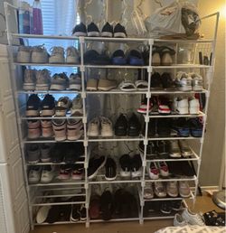 Large 9 Tier Modular Shoe Rack Organizer