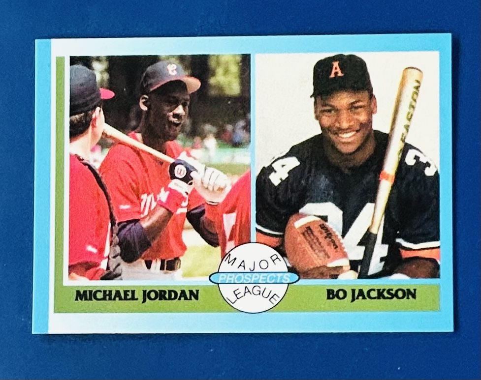 Bo Jackson and Michael Jordan Baseball Card
