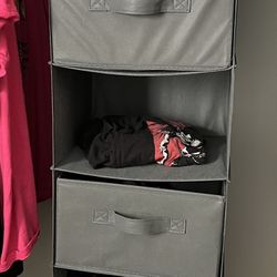 Hanging closet organizer available beginning of September.