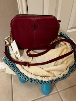 BRAND NEW IVY PATENT CROSS-BODY  Retail: $375.00 Color: Red Pick Up Only 77090