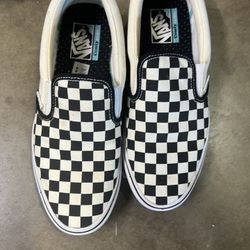 Vans Classic Slip On Authentic Checkerboard Sz 9.5