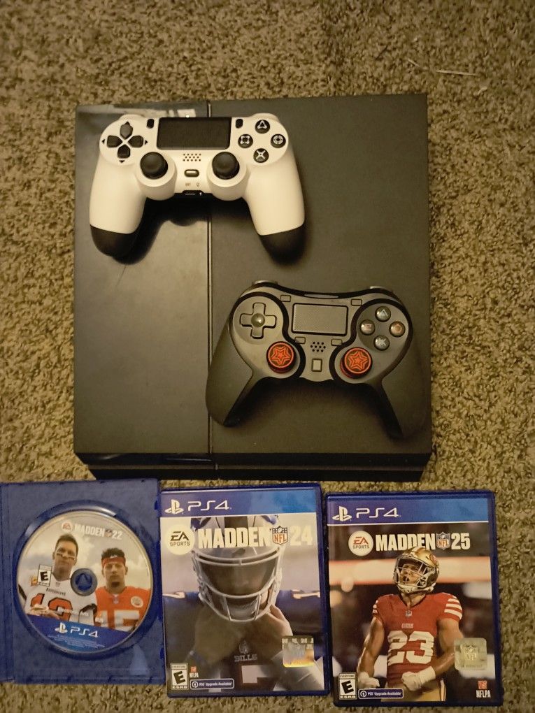 PS4 With Madden Games And Controllers 100