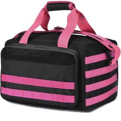 Tactical Gun Range Bag Deluxe Pistol Shooting Range Duffle Bags 