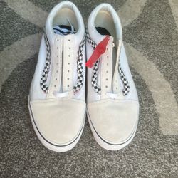 Vans Old Skool Sidestripe V True White Black