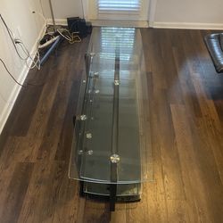 Tempered Glass Tv/ Entertainment Stand  
