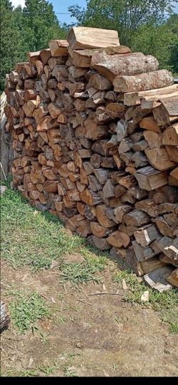 Large Stacks of Split Firewood