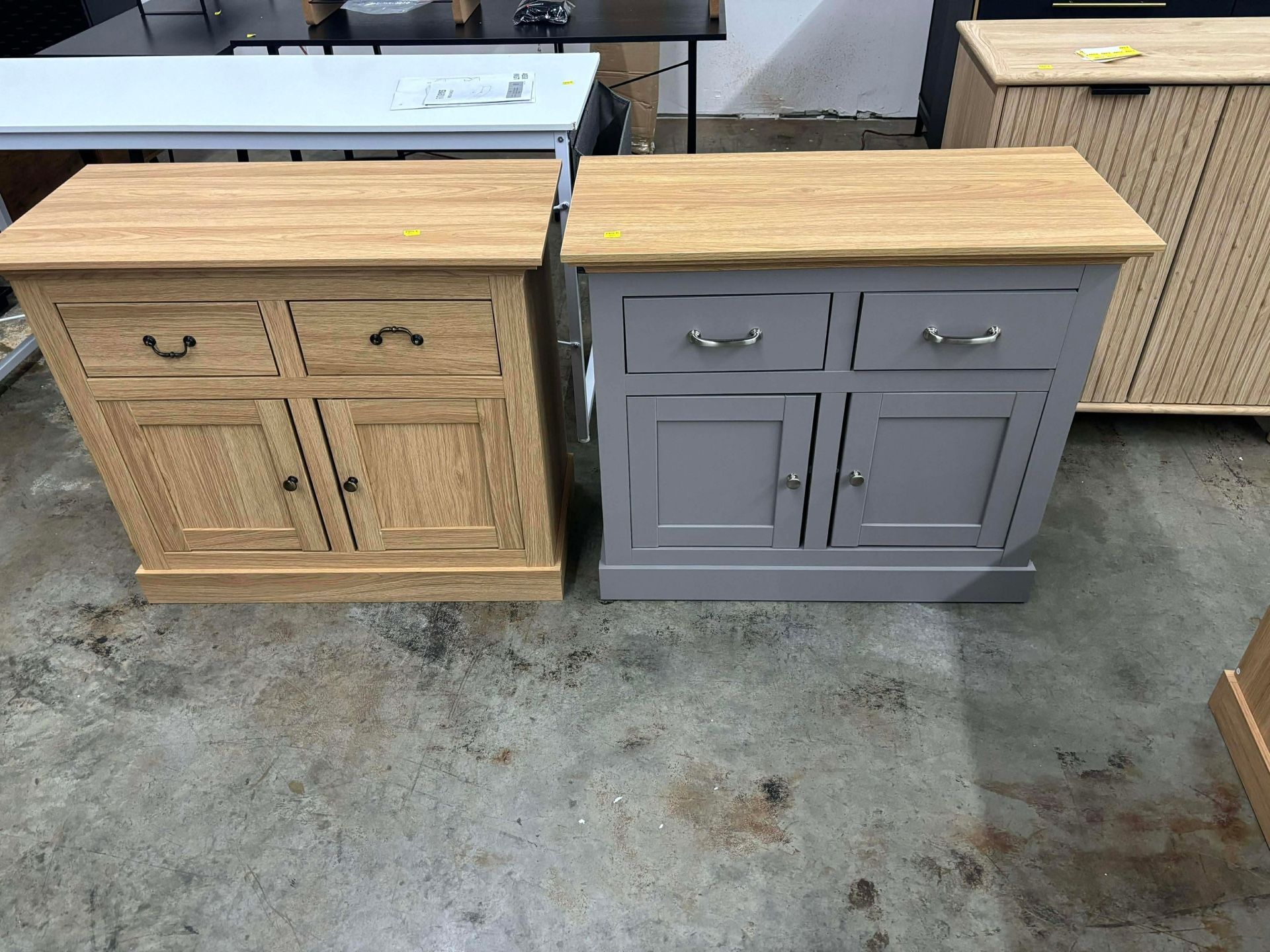 Modern Sideboard Buffet Cabinet,Kitchen Storage Cabinet for Dining Room with 2 Drawers and 2 Doors,(new in box)($90 each)