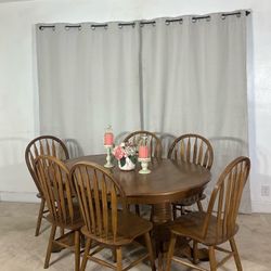 Dining Table With 6 Windsor Chairs