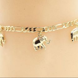 Strength All Over Me Elephant Anklet 