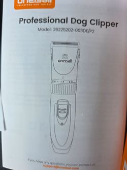Oneisall Professional Dog Clippers Kit – Open Box / Unused