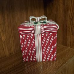 Candy Cane Gift Cookie Jar Candy Container 