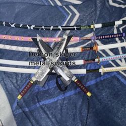 Demon Slayer Metal Swords Dull Blades