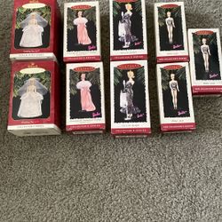 Vintage Hallmark Barbie Ornaments