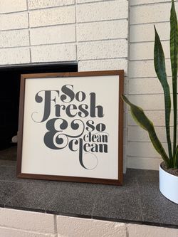 So Fresh So Clean Framed Art