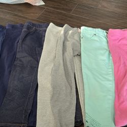9 Pairs Of Girl Pants Size 6