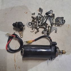 Selling A Starter And Switch For A Slant Cowl Johnson Or Evinrude 9.9 Thru 15hp