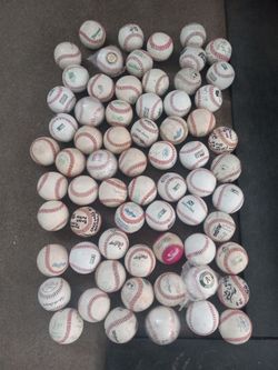 Large Lot of Mixed Baseballs 67 balls