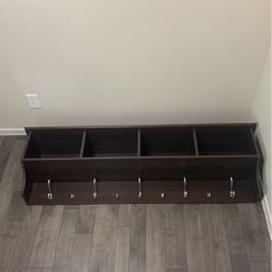 Shelf With Clothes Hooks