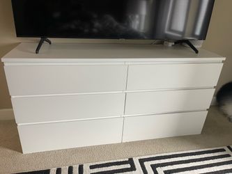 IKEA White 6-Drawer Dresser