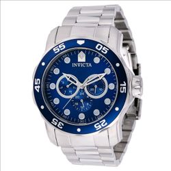 Invicta Pro Diver Scuba 45728 Men’s 48mm Blue Dial Steel Quartz Watch