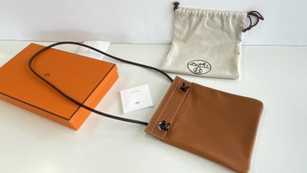 HERMES Milo Lambskin Swift Mini Aline Orange | FASHIONPHILE