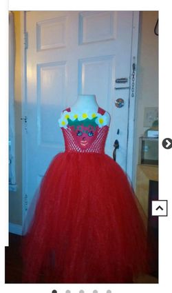 Strwaberry shopkins tutu dress