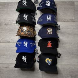 KTH-LA KILLTHEHYPE LOS ANGELES, NFL, NBA, MLB HATS NEW RARE!!! LAKERS, Dodgers, Mets, Yankees NY All BRAND NEW 