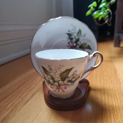 Vintage Regency Bone China Teacup Set