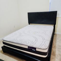 Bed with mattress Serta iComfort. Little use. Cama Con Colchón Serta iComfort. Poco Uso.