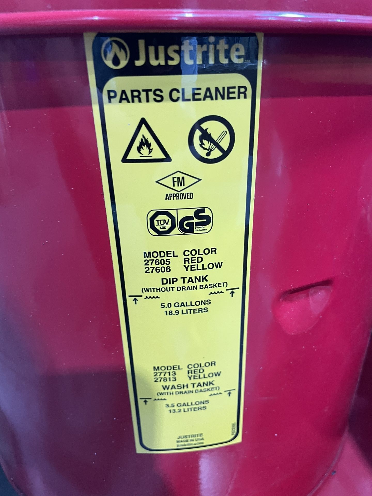 Just-Rite Part Cleaner