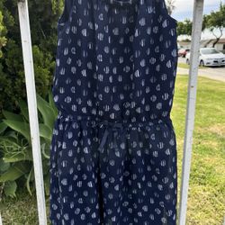 Kids Nautica-Navy blue And White Dress Size 7dress