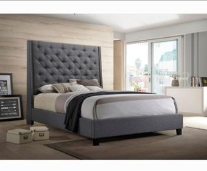 KING bed frame modern homes headboard 67.3 H MATTRESS NOT INCLUDED