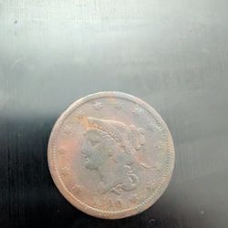 1840 Large Cent American Penny Coin