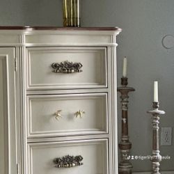  Dresser Buffet TV Console 9 Drawer Bird Garden Ladies Girls