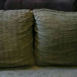 (2) Accent Decor Pillow! Microfiber!