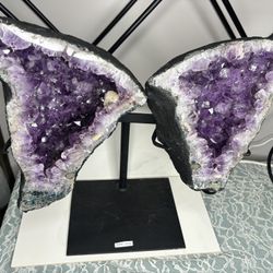 Amethyst Wings On A Stand