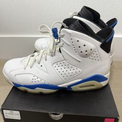 Jordan 6 Sport Blue Sz 9